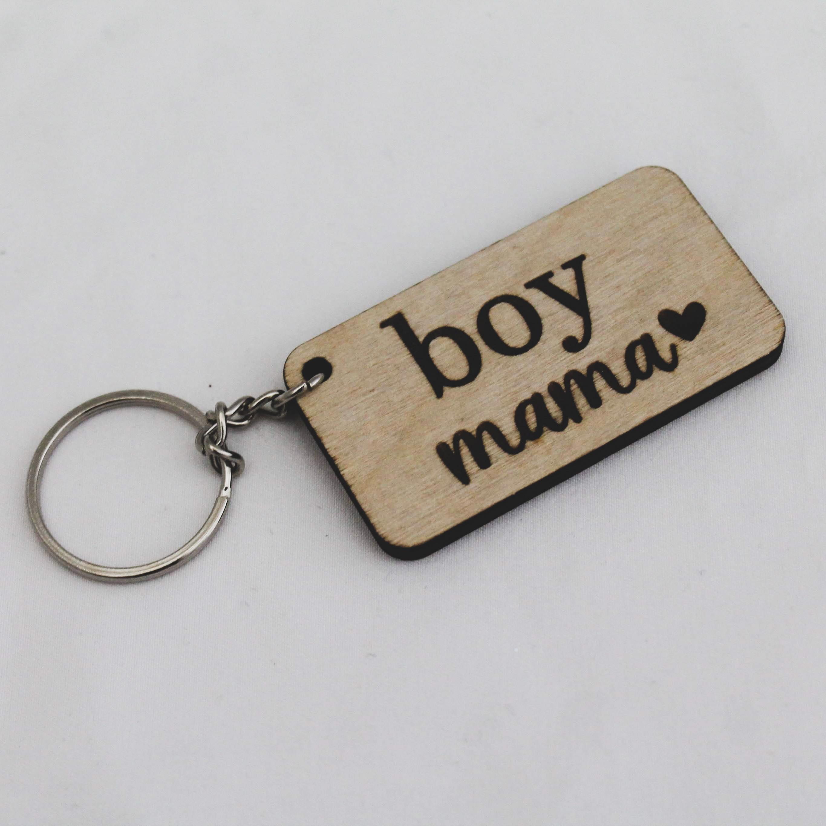 Boy Mama Keychain
