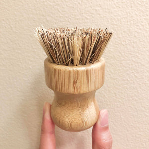 Bamboo Knob Scrubber - Coconut