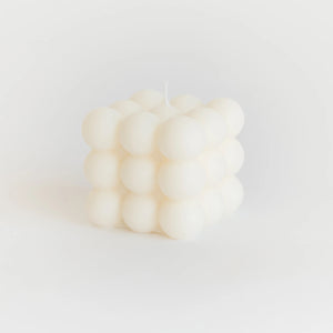 Cube Bubble Candle — Soy Wax unscented