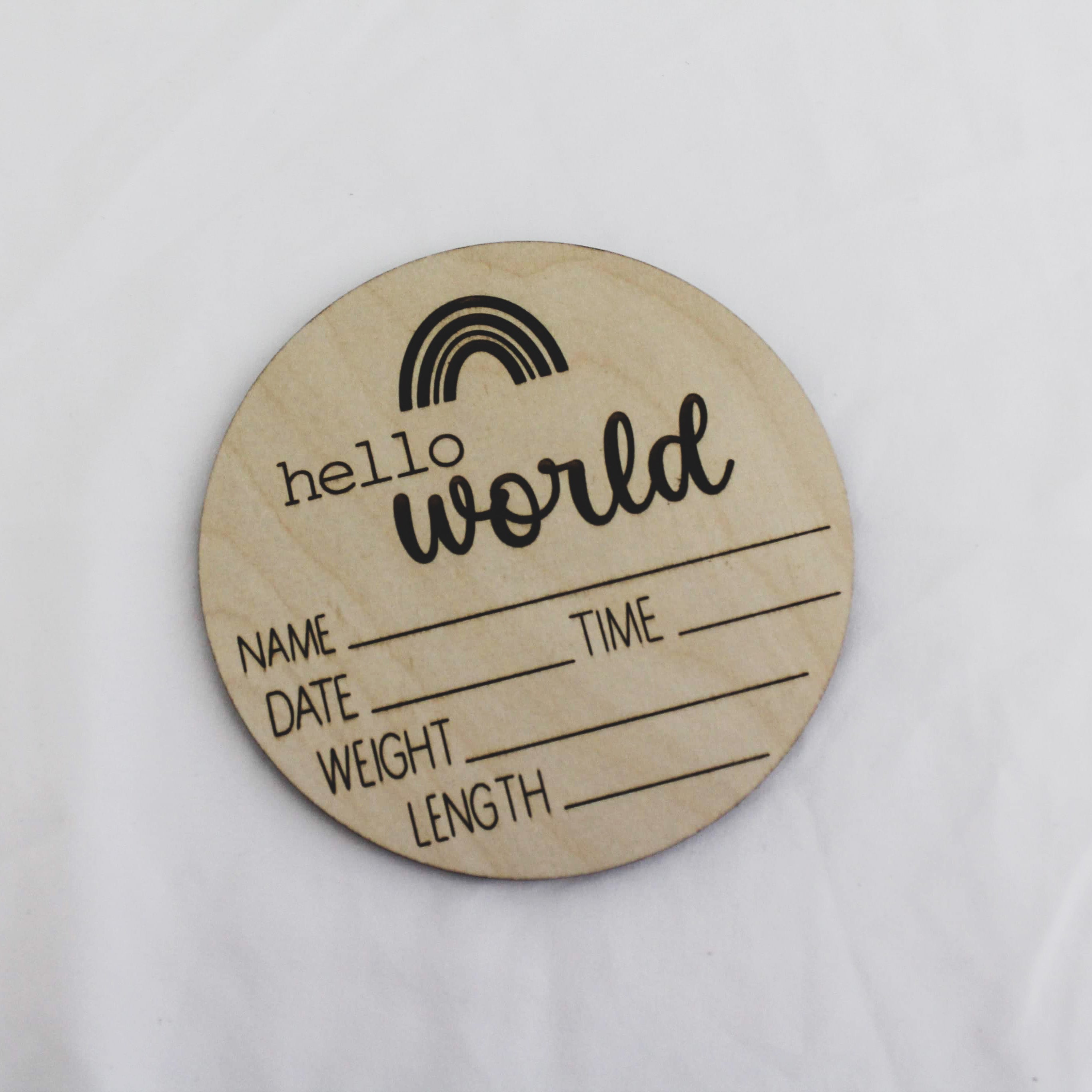 Rainbow Baby Birth Announcement